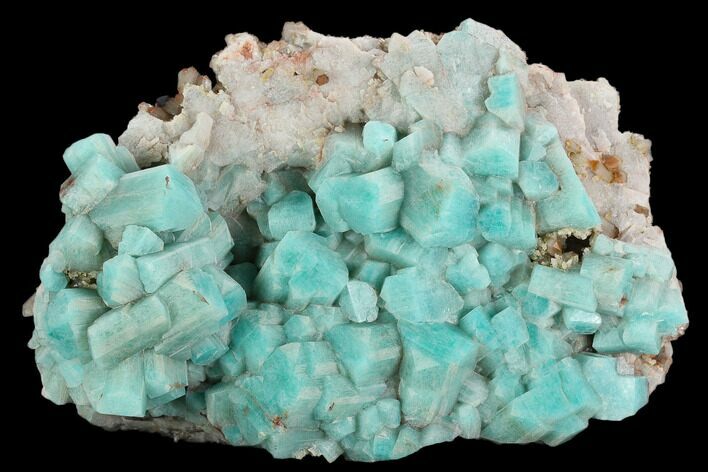 Amazonite Crystal Cluster with Quartz - Colorado #129242
